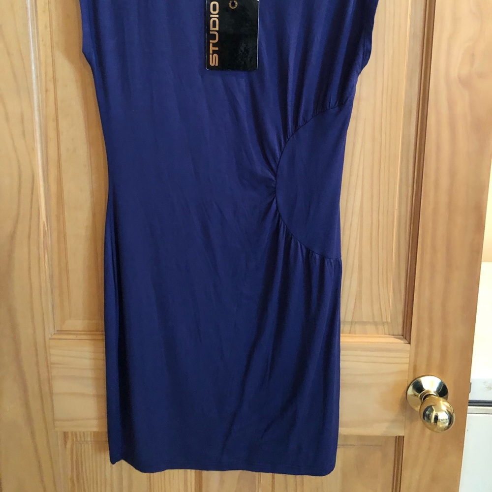 Blue T-shirt dress